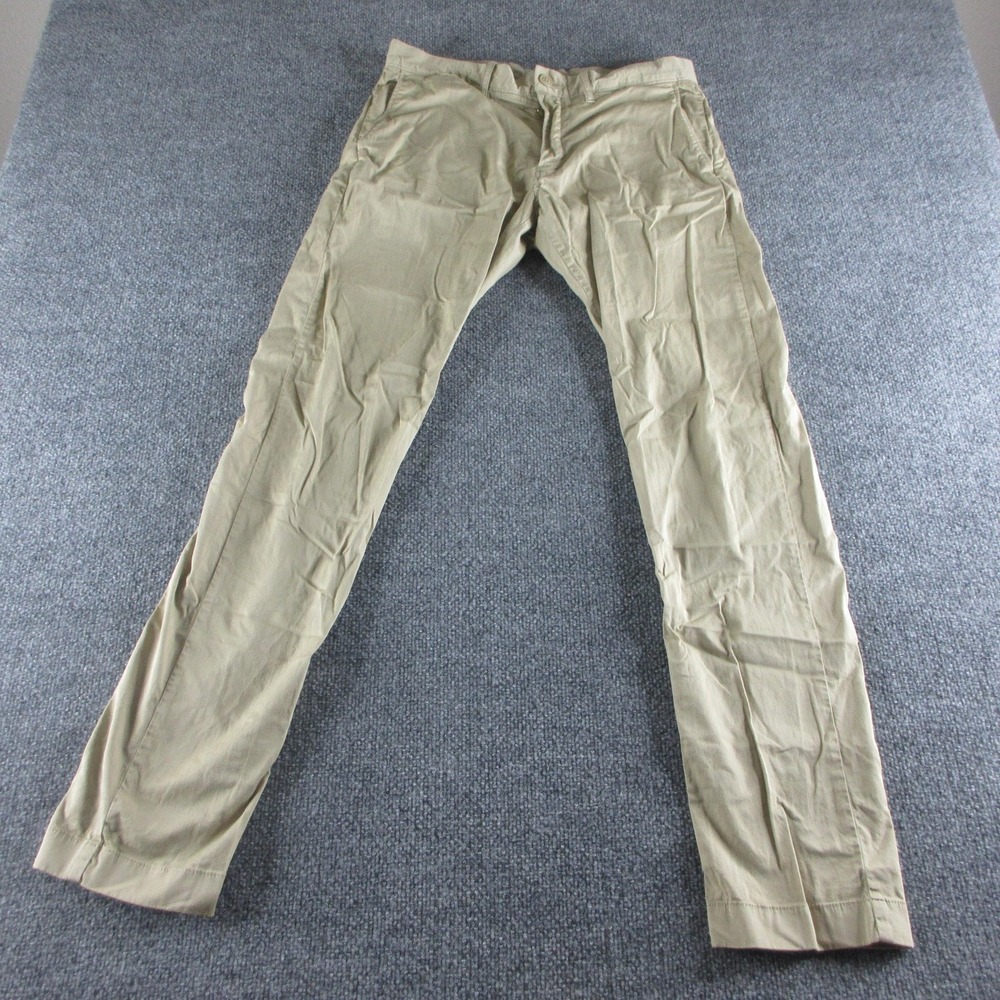 J.Crew Pants Mens 31x32‎ Beige 484 Slim Stretch Chino Casual Flat Front Twill